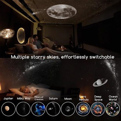 2-in-1 USB Galaxy Star Projector and Night Light