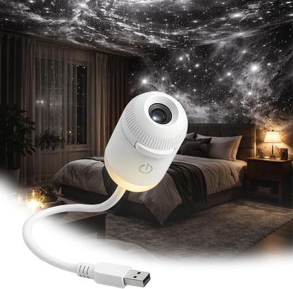 2-in-1 USB Galaxy Star Projector and Night Light